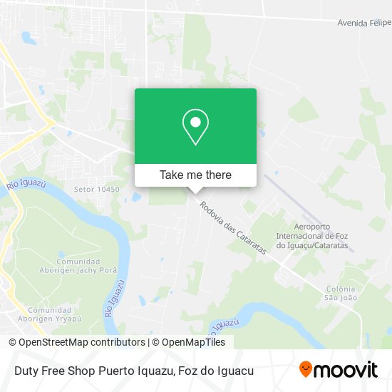 Duty Free Shop Puerto Iquazu map