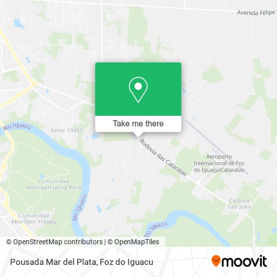Pousada Mar del Plata map