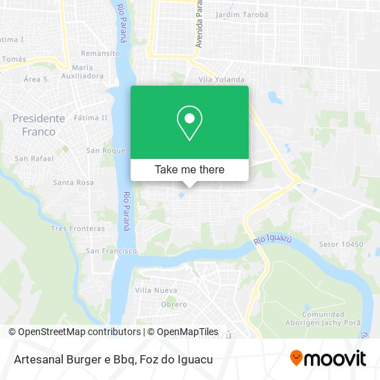 Artesanal Burger e Bbq map