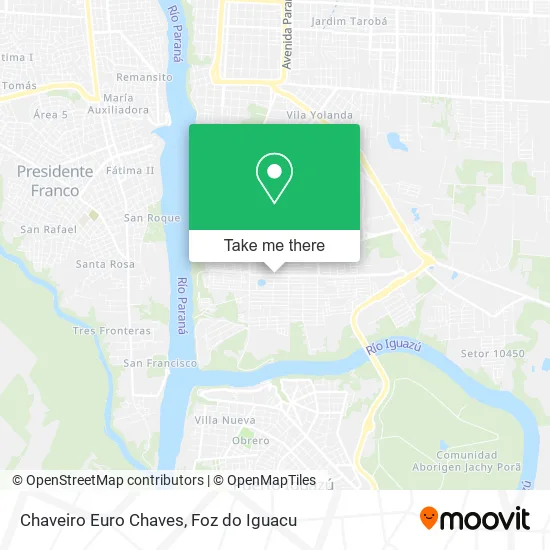 Chaveiro Euro Chaves map