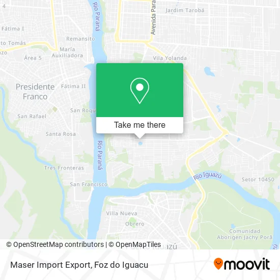 Maser Import Export map
