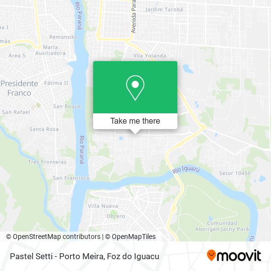 Pastel Setti - Porto Meira map