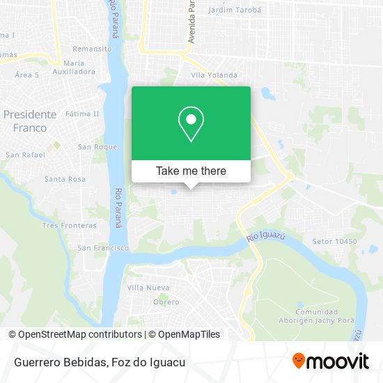 Guerrero Bebidas map