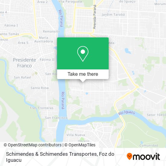 Schimendes & Schimendes Transportes map