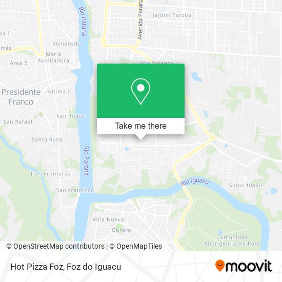 Hot Pizza Foz map