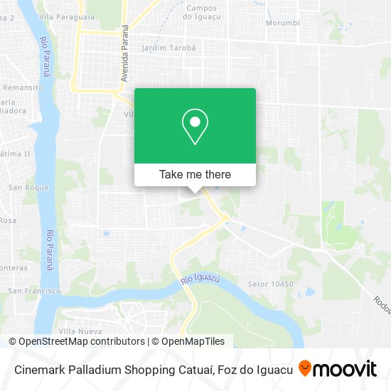 Cinemark Palladium Shopping Catuaí map
