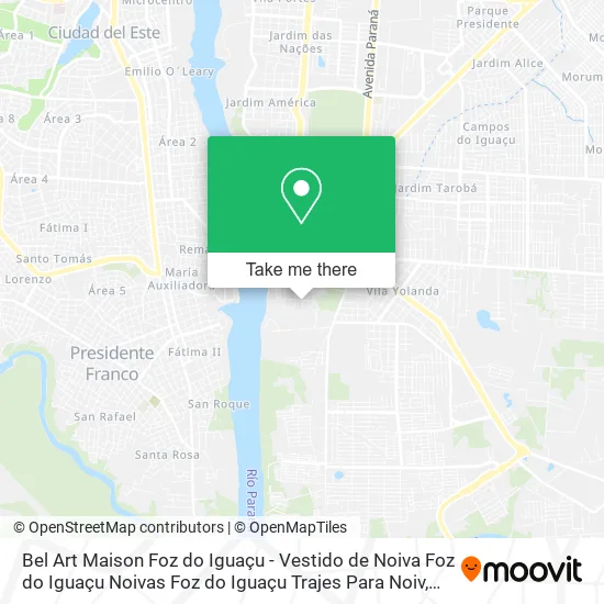 Bel Art Maison Foz do Iguaçu - Vestido de Noiva Foz do Iguaçu Noivas Foz do Iguaçu Trajes Para Noiv map