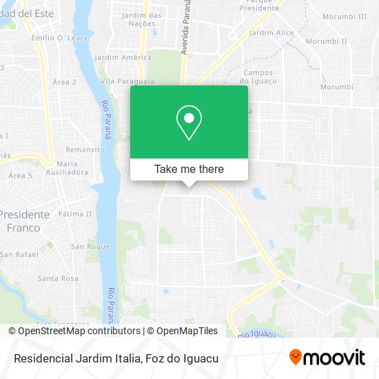 Residencial Jardim Italia map