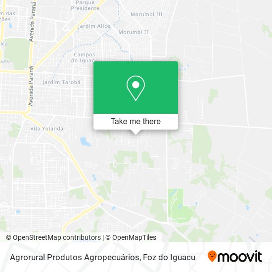 Agrorural Produtos Agropecuários map