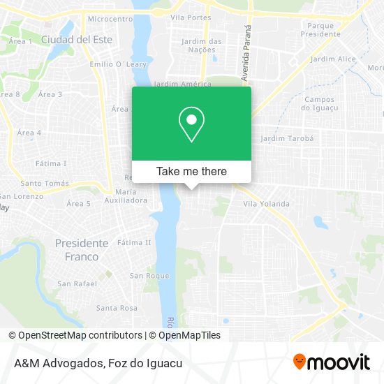 A&M Advogados map