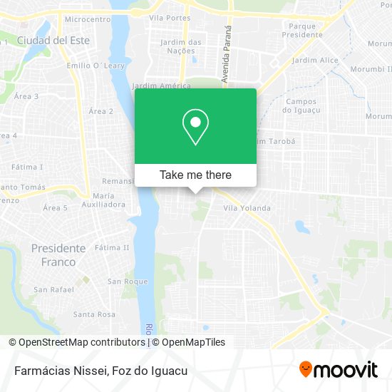 Farmácias Nissei map