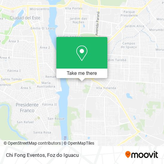 Mapa Chi Fong Eventos