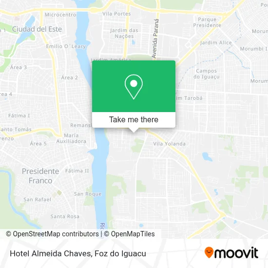 Hotel Almeida Chaves map