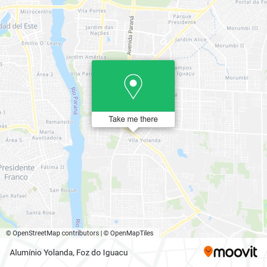 Alumínio Yolanda map