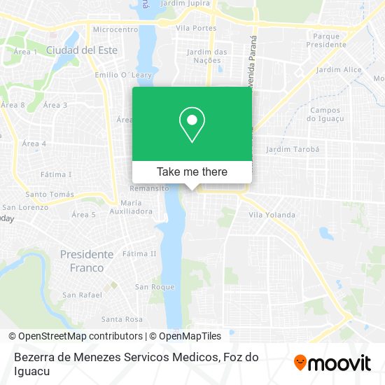 Mapa Bezerra de Menezes Servicos Medicos