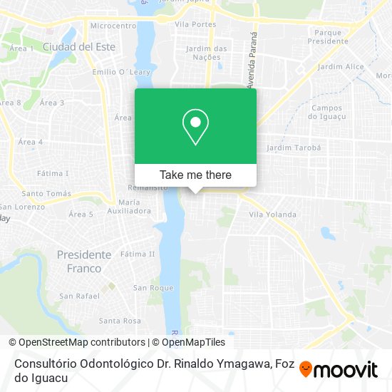 Consultório Odontológico Dr. Rinaldo Ymagawa map