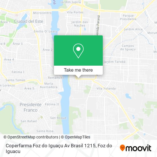 Coperfarma Foz do Iguaçu Av Brasil 1215 map