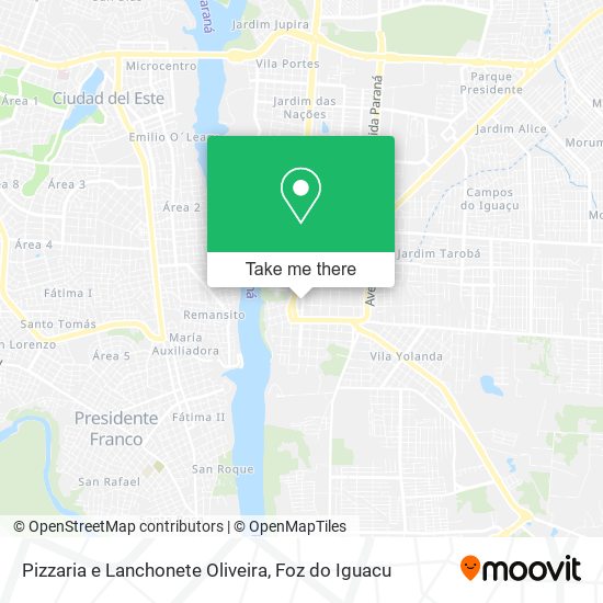 Pizzaria e Lanchonete Oliveira map