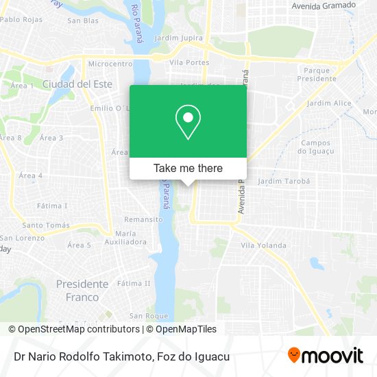 Dr Nario Rodolfo Takimoto map