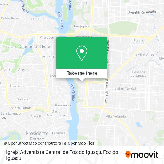 Igreja Adventista Central de Foz do Iguaçu map