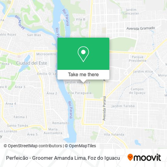 Perfeicão - Groomer Amanda Lima map