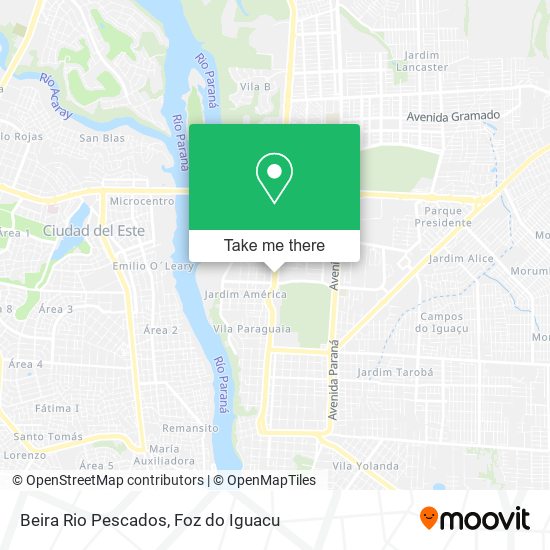 Beira Rio Pescados map