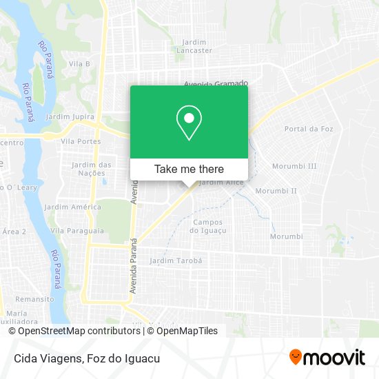 Cida Viagens map