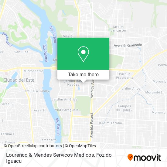 Mapa Lourenco & Mendes Servicos Medicos