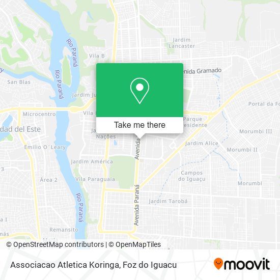 Associacao Atletica Koringa map