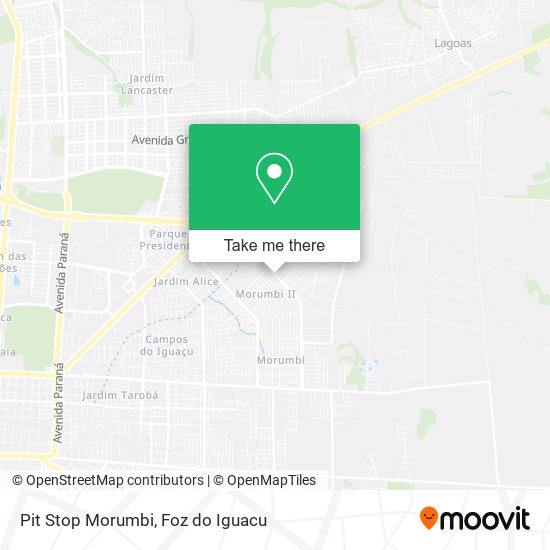 Pit Stop Morumbi map