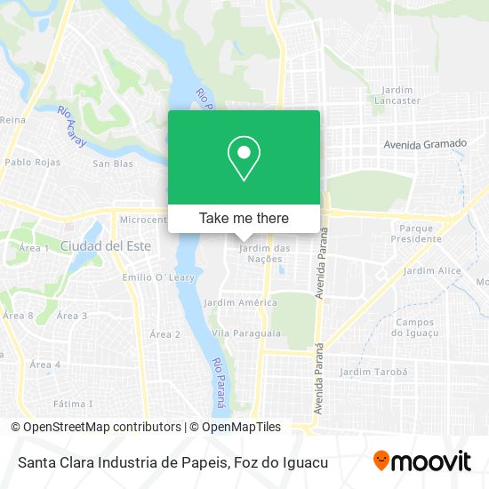 Santa Clara Industria de Papeis map