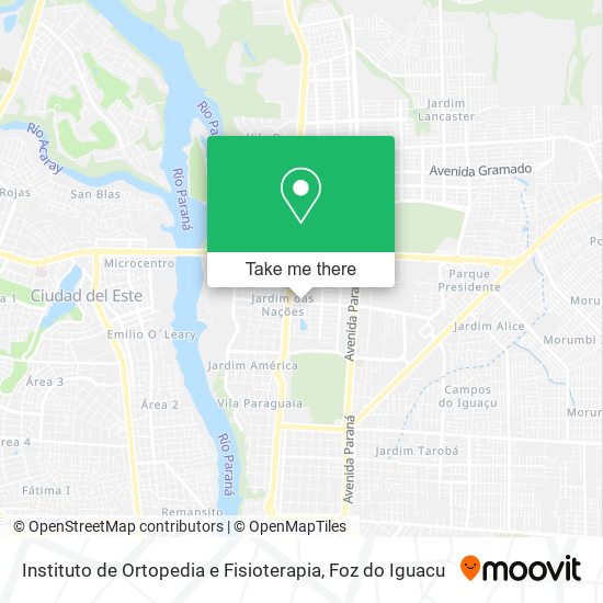 Instituto de Ortopedia e Fisioterapia map