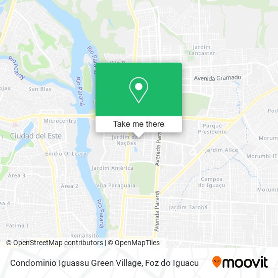 Condominio Iguassu Green Village map