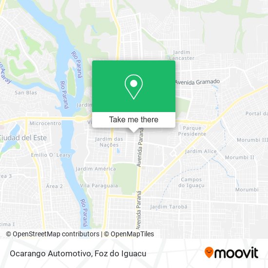 Ocarango Automotivo map