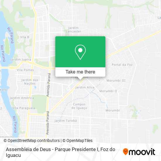 Assembléia de Deus - Parque Presidente I map