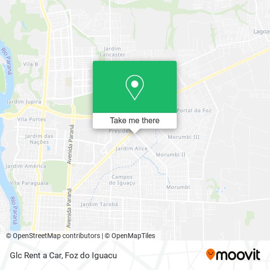 Glc Rent a Car map