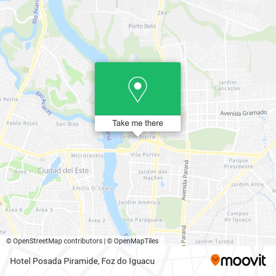 Hotel Posada Piramide map