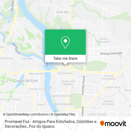 Promavel Foz - Artigos Para Estofados, Colchões e Decorações. map