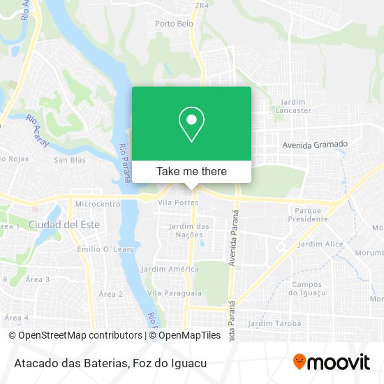 Atacado das Baterias map