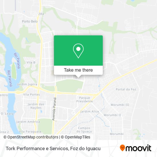 Mapa Tork Performance e Servicos