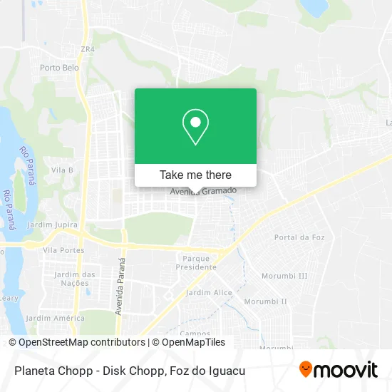 Planeta Chopp - Disk Chopp map