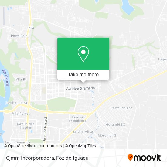 Cjmm Incorporadora map