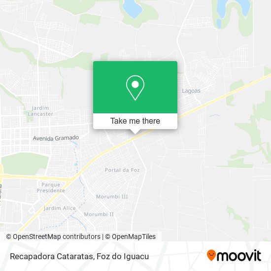 Recapadora Cataratas map