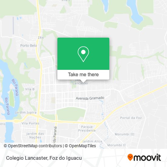 Colegio Lancaster map