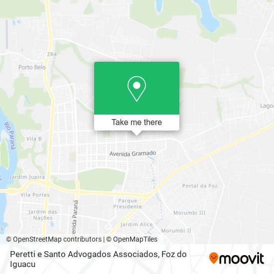 Peretti e Santo Advogados Associados map