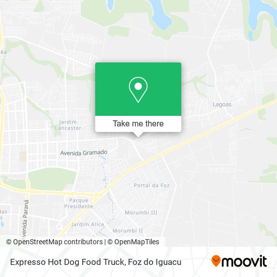 Expresso Hot Dog Food Truck map