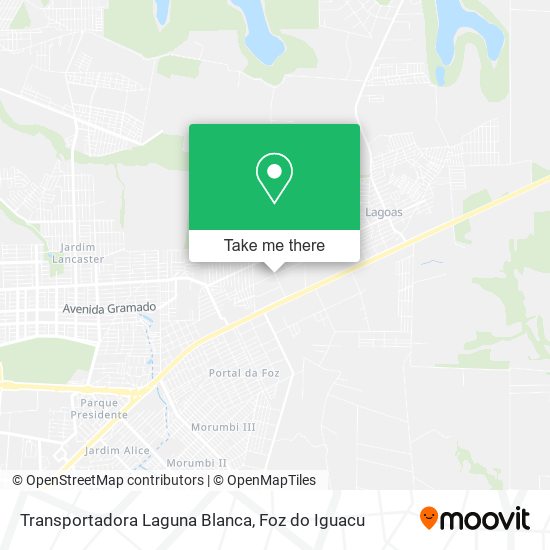 Transportadora Laguna Blanca map