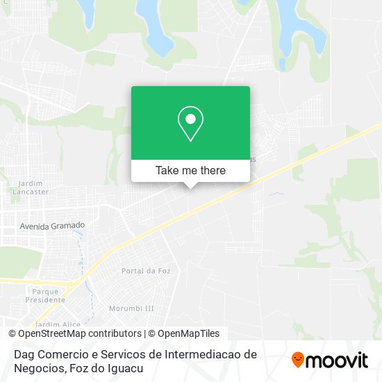 Dag Comercio e Servicos de Intermediacao de Negocios map