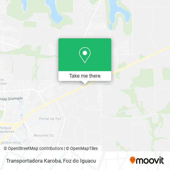 Transportadora Karoba map