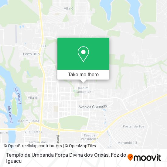 Templo de Umbanda Força Divina dos Orixás map